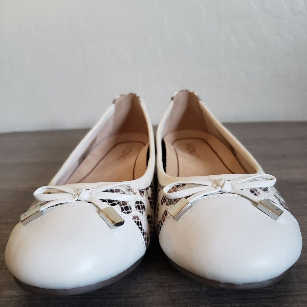 Vionic Minna Leopard Snake Print Ballet Flats Lea… - image 2